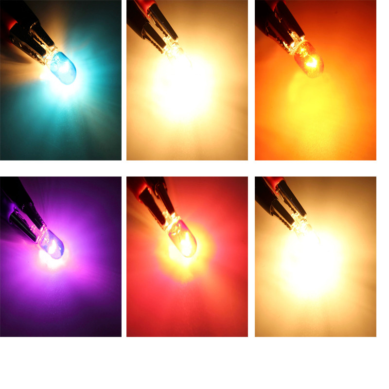 10 vnt DC 12V W5W T10 501 194 automobilio halogeninės lemputės salono signalinės šviesos šoninis žymeklis Šviesiai geltono stiklo lemputės automobilių priedai