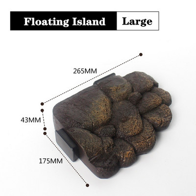 Magnetic Floating Dock Floating Island for Aquatic Turtle Terrariums Aquarium Decor Bask Terrace S/L Μέγεθος