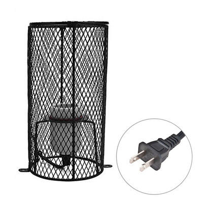 Reptile Ceramic Light Holder Shade Anti-scald Heater Guard Pet Amphibian Heating Bulb Lampshade