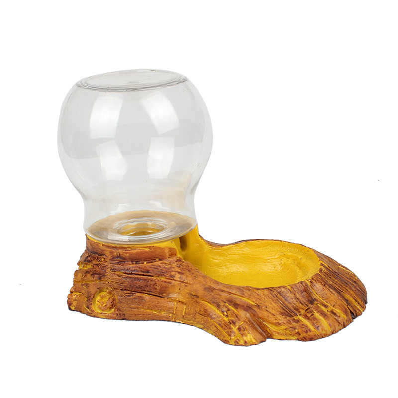 Distribuitor de apă pentru reptile, umplere automată, bol cu apă pentru reptile, cu rășină pentru sticla, pentru broasca testoasa, reptile, broasca soparla