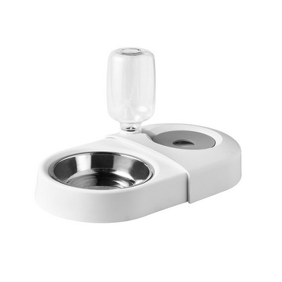 Pet Cats Dogs Διπλό μπολ Τροφοδοσία νερού Υγιεινής διατροφής Αντιολισθητικό Αυτόματο μπολ πόσιμου Γάτα Λεκάνη φαγητού