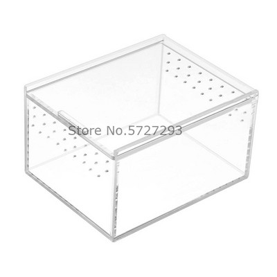 Akrilo roplių veisimo dėžutė, skaidrus dėklas, skirtas vorinių driežų Scorpion Samll vabzdžių maitinimo dėžutei