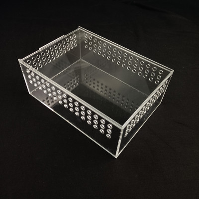 Akrila rāpuļu audzēšanas kastes caurspīdīgs futrālis zirnekļa ķirzaka Scorpion Samll kukaiņu barošanas kastītei