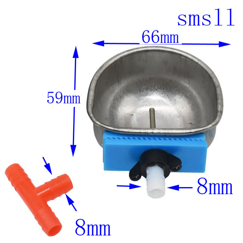 Roostevabast terasest Küüliku veekauss Farm Rabbit Automaatne jootja Küüliku puuri fikseerimise tass Tõstva rebase naaritsa joogikauss 1 tk