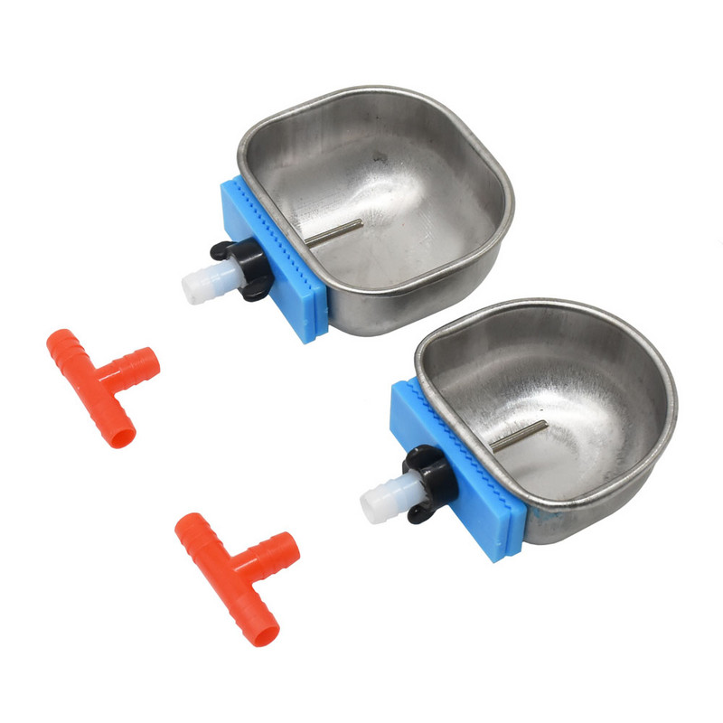 Roostevabast terasest Küüliku veekauss Farm Rabbit Automaatne jootja Küüliku puuri fikseerimise tass Tõstva rebase naaritsa joogikauss 1 tk