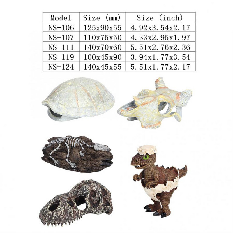 Simulare acvariu rezervor de pește animale artificiale reptile peșteră ascunde peisaj ornament ornament decor acvariu