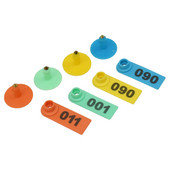 Potrepštine za domaće životinje i stoku Br. 001-500 Ovčje ušne markice Laserska vrsta Bakrene naušnice za glavu Potrepštine za životinje