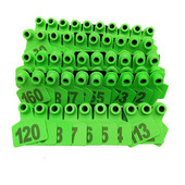 100 tk Laser sõnaga Pig Ear Signage Sea Veised Lambad Identifitseerimisnumber Emised Kõrvaplaat