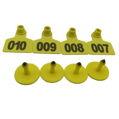 100 tk Laser sõnaga Pig Ear Signage Sea Veised Lambad Identifitseerimisnumber Emised Kõrvaplaat