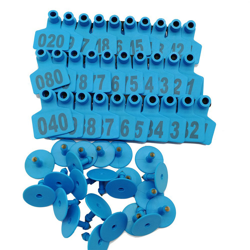 100 tk Laser sõnaga Pig Ear Signage Sea Veised Lambad Identifitseerimisnumber Emised Kõrvaplaat