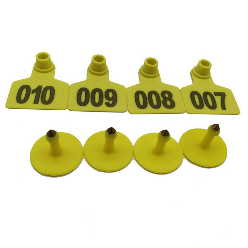100 tk Laser sõnaga Pig Ear Signage Sea Veised Lambad Identifitseerimisnumber Emised Kõrvaplaat