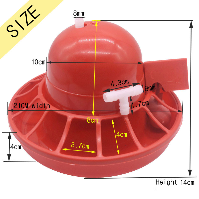 1 komplekt kana joogipurskkaevud väikesed plas joogiveekandik Põllumajandusloomad Söötmine Jootmistarbed