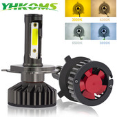 YHKOMS Canbus Far de masina LED H4 H7 3000K 4300K 6500K 8000K Bec LED H11 H8 H1 H3 9005 9006 880 881 H27 Lampa de ceata auto