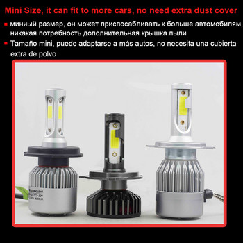 YHKOMS Canbus автомобилни фарове LED H4 H7 3000K 4300K 6500K 8000K LED крушка H11 H8 H1 H3 9005 9006 880 881 H27 Автоматична лампа за фарове за мъгла