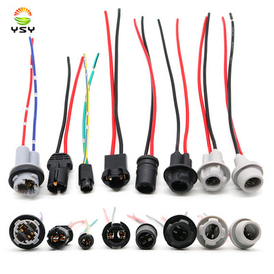 T10 W5W T5 T15 Soft Bulb Holder Adapters Cable LED Bulb Connector Socket Wedge Base Light Bulb Plug Extension Wiring Harnesses
