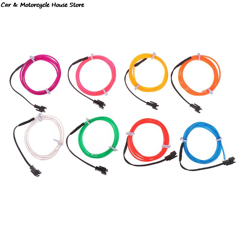 Karštas išpardavimas 1M neoninės šviesos šokių vakarėlio dekoras Licht neoninė LED lempa lanksti El vielinio lyno vamzdinė LED juostelė