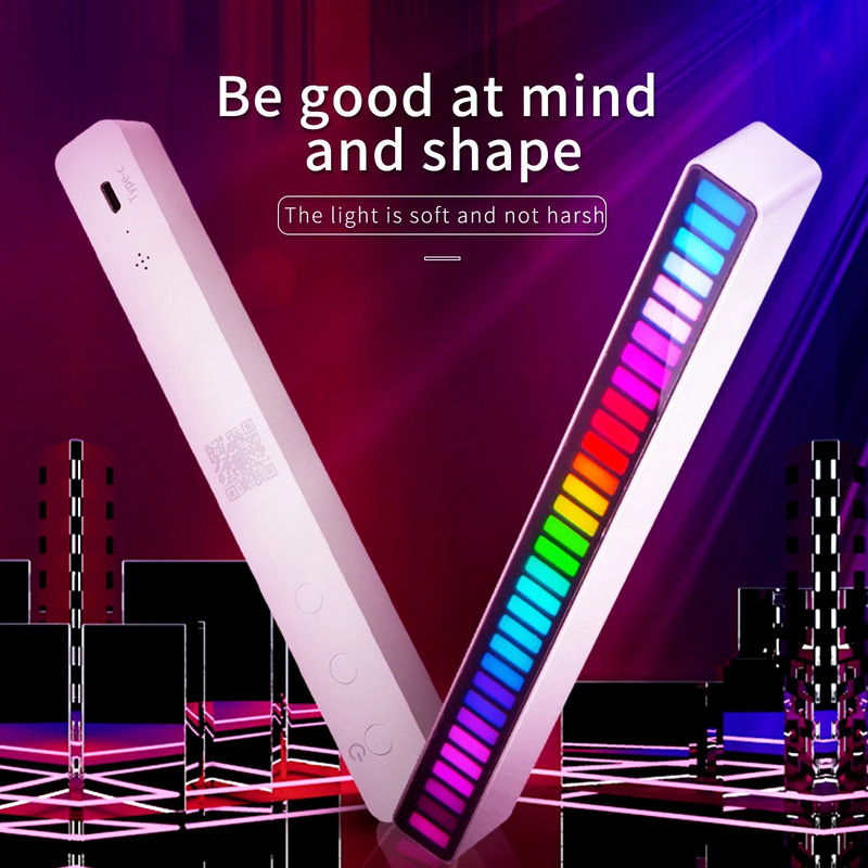 Led Pickup Glasovno aktivirana ritamska svjetla Usb Voiture svjetiljka za upravljanje aplikacijom u automobilu Automatsko neonsko Rgb glazbeno svjetlo Dodaci za automobile u vozilu