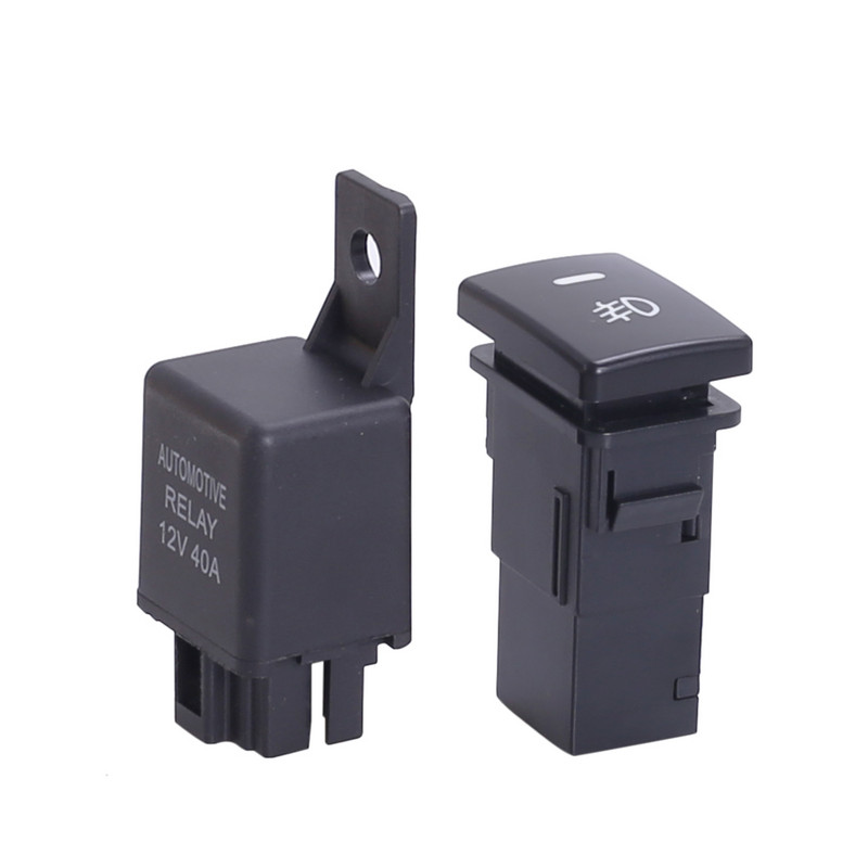 12V 40A auto udutulelaterna juhtmestiku pistikupesa traat LED indikaatori lüliti relee Toyota udu LED-tulede tarvikutele