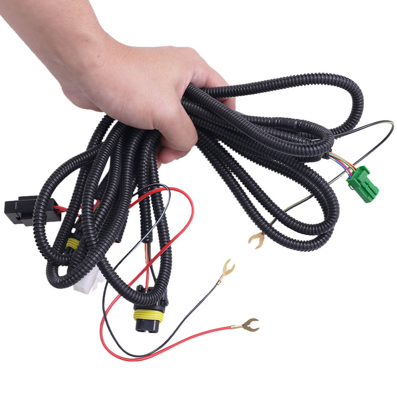 12V 40A auto udutulelaterna juhtmestiku pistikupesa traat LED indikaatori lüliti relee Toyota udu LED-tulede tarvikutele