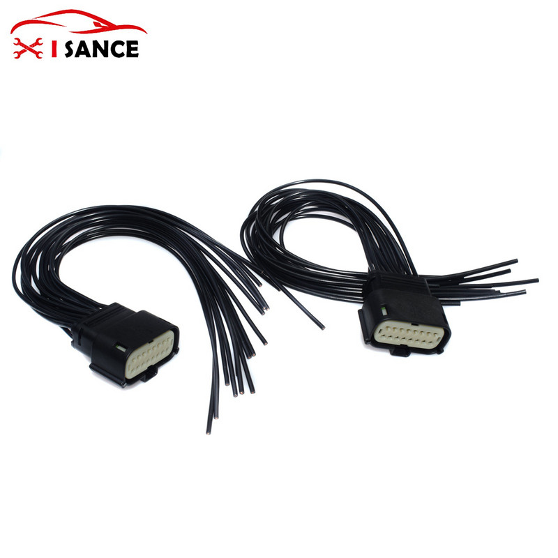 Conector faruri 16 pini Pigtail 68202814AA pentru Jeep Grand Cherokee Xenon SRT HID LED 30CM