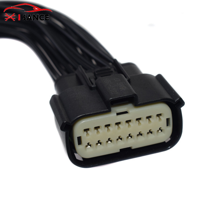 Conector faruri 16 pini Pigtail 68202814AA pentru Jeep Grand Cherokee Xenon SRT HID LED 30CM