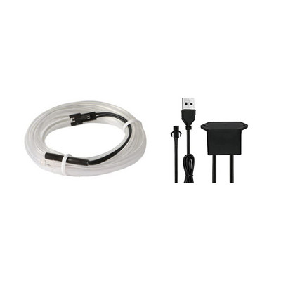 Lumini interioare auto Lămpi decorative Benzi EL Cablaje Neon bandă pentru auto DIY Flexibil Lumină ambientală USB Atmosferă de petrecere