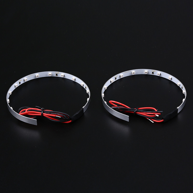 Car Devil Eyes LED RGB Beam Halo Ring priekinio žibinto objektyvas Demon projektoriaus lempos juostelė tinka BMW E90 E92 HONDA Civic VW Golf 3,0 colio