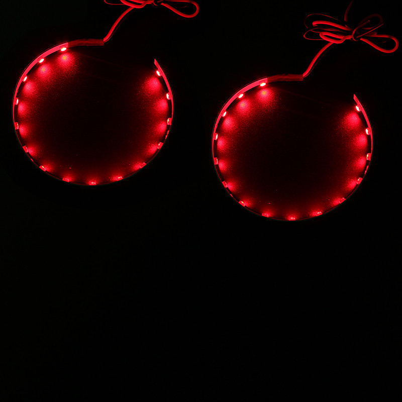 Car Devil Eyes LED RGB Beam Halo Ring priekinio žibinto objektyvas Demon projektoriaus lempos juostelė tinka BMW E90 E92 HONDA Civic VW Golf 3,0 colio