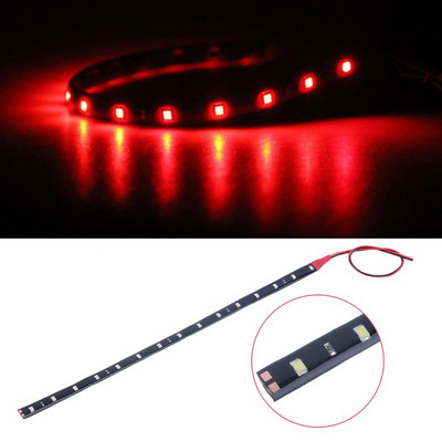 30 cm 15 LED automobilio salono apšvietimas LED juostelės dekoravimas girlianda Vielinis lynasTube Linija lanksti neoninė šviesa automobilių gaminiai interjero dalis