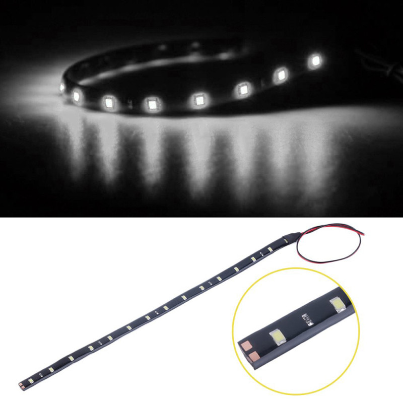 30 cm 15 LED automobilio salono apšvietimas LED juostelės dekoravimas girlianda Vielinis lynasTube Linija lanksti neoninė šviesa automobilių gaminiai interjero dalis