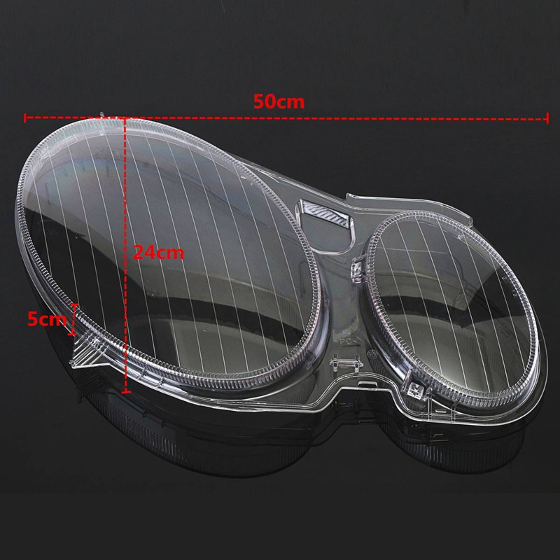 Κάλυμμα προβολέων ομίχλης Γυάλινο αμπαζούρ με φακό αυτοκινήτου για Mercedes Benz E Class W211 2002-2008 E320 E350 E280 E300