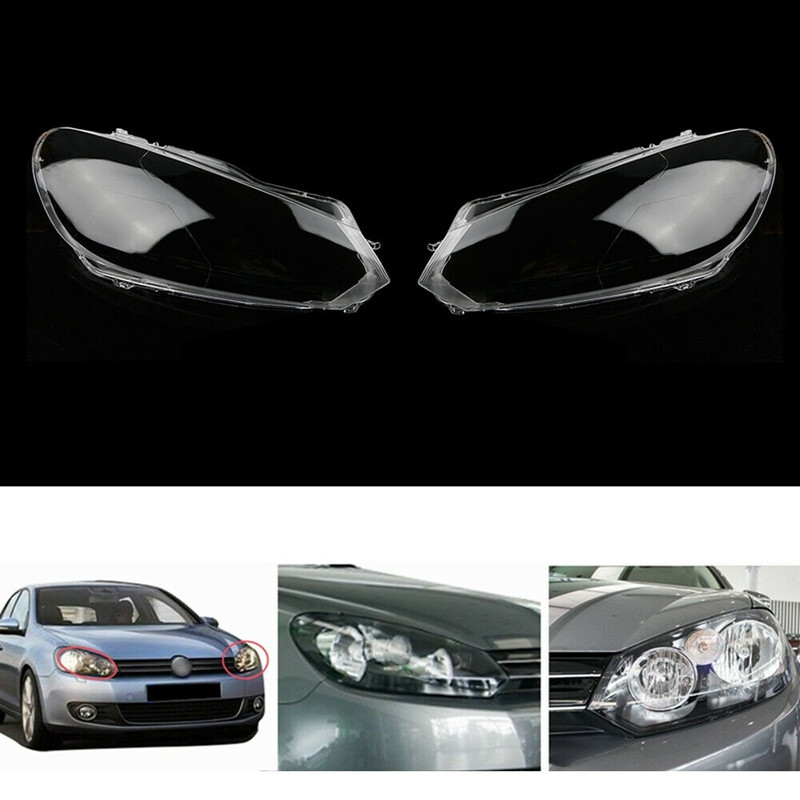 Pereche far masina far lentila lampa capac transparent auto abajur capace pentru Golf 6 MK6 R 2009 2010 2011 2012 stânga dreapta