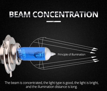 1 ΤΕΜ. Super White Bulb Halogen H4 H7 12V 55W/60W 3000K 4300K 6000K Quartz Glass Car Headlight Lamp φωτιστικό μοτοσικλέτας