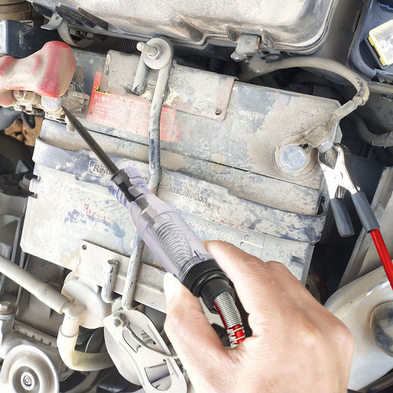 Grandinės testeris 6-24V ferramentas automotiva Bandymo zondas Automobilių įrankiai mechanikui Multimetras bandymo laidai Įtampos rašiklis automobiliams