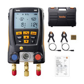 Testo 550s/557/549 mērinstrumentu saldēšanas digitālais kolektors elektrisks ar 2 gab. skavām zondēm 0563 1550 digitālo aukstumaģenta mērītāju komplekts