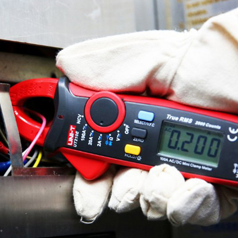 UNI-T UT210E Pro Clampmetru digital AC DC Clești True RMS Ampermetru Multimetru Rezistență Tester de frecvență
