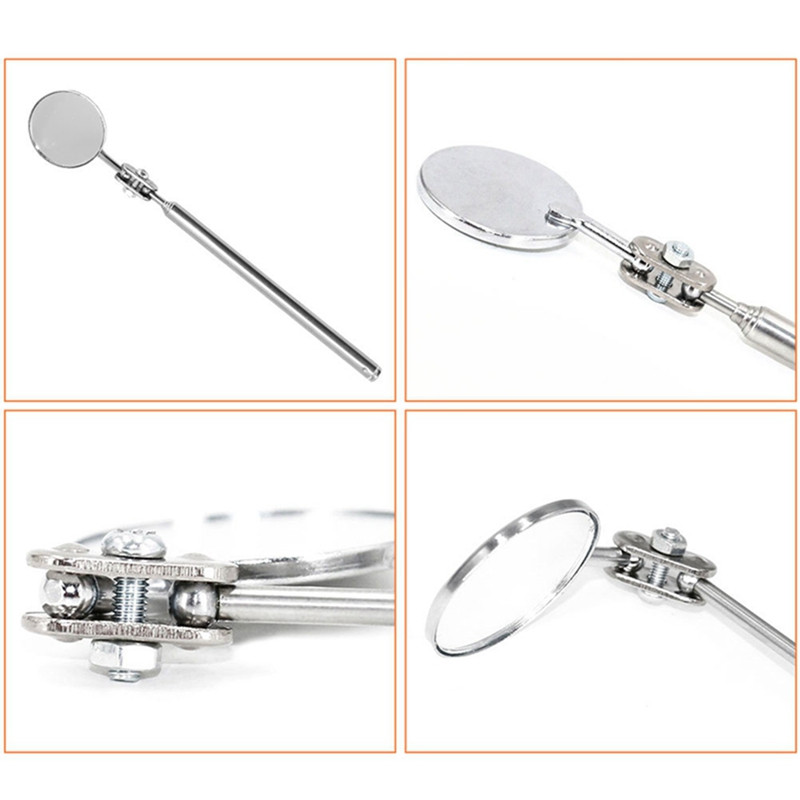 30 mm kaasaskantav auto teleskooptuvastuslääts, ümmarguse peegliga auto nurgavaatepliiats automaatse kontrolli käsitsi parandamise tööriistade jaoks