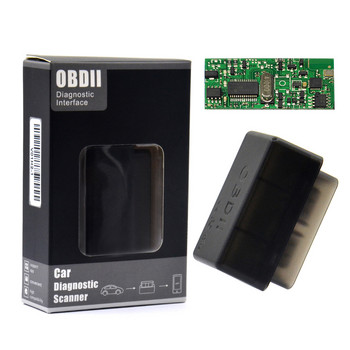 25k80 OBD2 Mini Eml327 V1.5 Προσαρμογέας Bluetooth Auto Diagnostic Scanner Car για Android/PC 3χρωμος σαρωτής αυτοκινήτου Elm327 V1.5