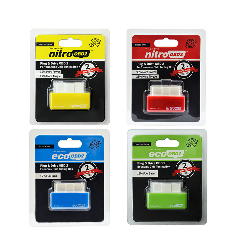 Nauja NitroOBD2 Performance Chip Tuning Diesel Box Nitro OBD2 OBD sąsaja Daugiau galios sukimo momento CNP su didmenine prekyba