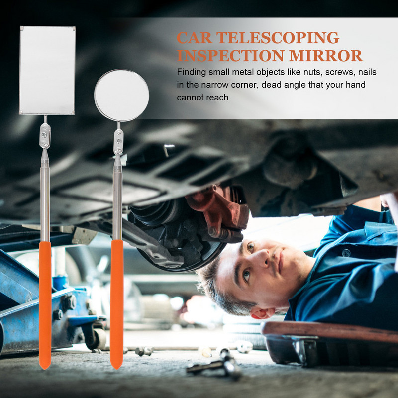 Peegli ülevaatus Pöörlev auto Led 360 Paindlik pikendatav pikendatud käepide Sissetõmmatavad tööriistad ümmargused kandilised