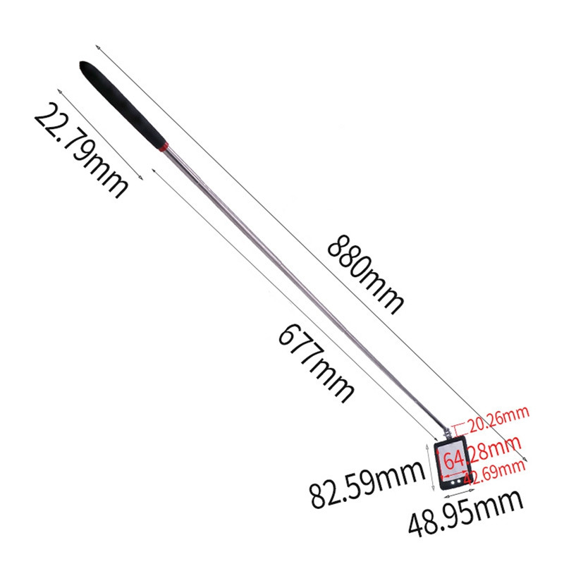 Auto pikendatav ülevaatuspeegel LED-auto laterna endoskoop auto šassii nurga skeemi kontrollimise tööriist laiendamiseks
