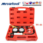 MRCARTOOL TU-21 Detector de scurgeri în cilindru Tester pentru motoare pe benzină pentru mașină Set de instrumente pentru instrumente pentru detectarea scurgerii cilindrilor Tester de compresie