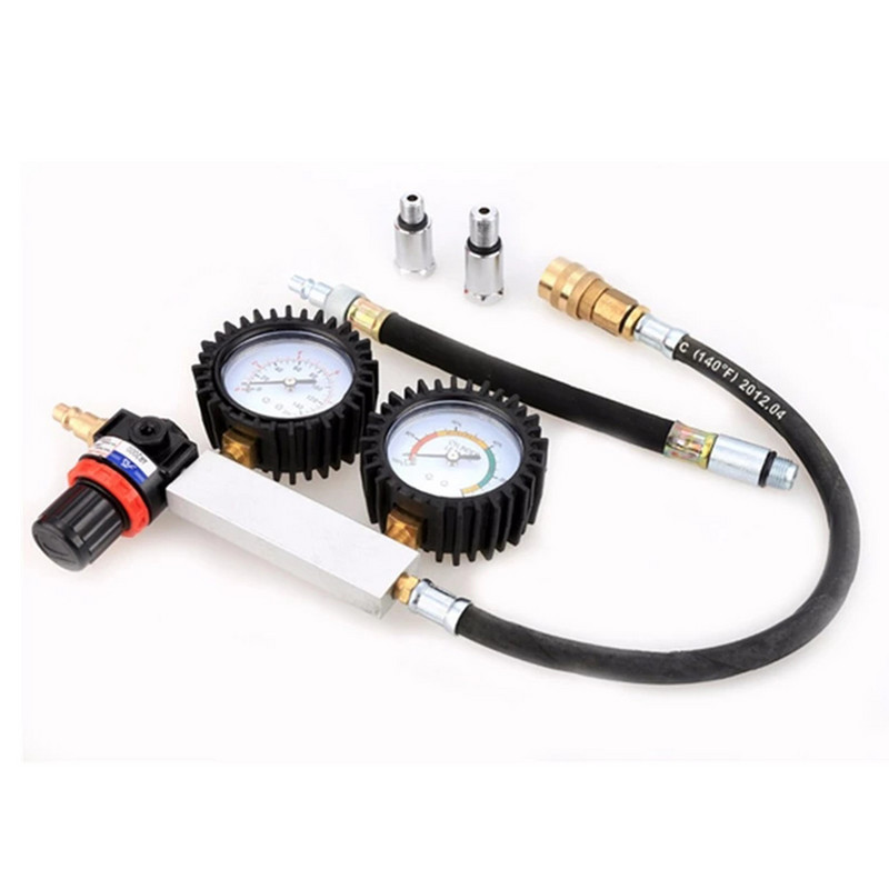 MRCARTOOL TU-21 Detector de scurgeri în cilindru Tester pentru motoare pe benzină pentru mașină Set de instrumente pentru instrumente pentru detectarea scurgerii cilindrilor Tester de compresie