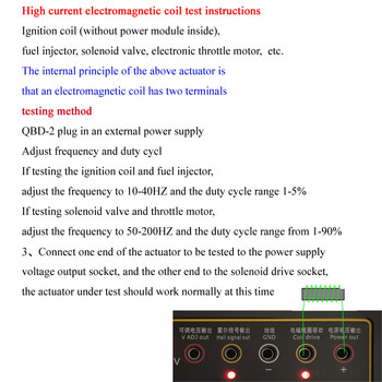 QDB-2A Έλεγχος μετάδοσης κίνησης ενεργοποιητή αυτοκινήτου Ηλεκτρομαγνητική βαλβίδα έγχυσης πηνίου ανάφλεξης Ανιχνευτής σφαλμάτων οργάνου οργάνου ταχύτητας ρελαντί