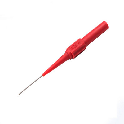 Jaunas 2gab izolētas caurduršanas adatas Nesagraujošas multimetra pārbaudes zondes sarkanas/melnas 30V-60V 4mm banānu spraudnim
