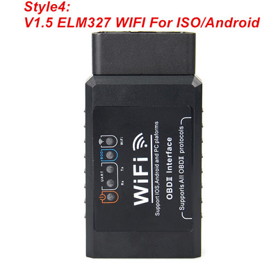 Για Android/IOS ELM327 V1.5 WIFI OBD2 Scanner ELM 327 V 1 5 wifi OBD 2 OBD2 Car Auto Diagnostic Tool ODB2 OBDII Code Reader