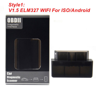 Για Android/IOS ELM327 V1.5 WIFI OBD2 Scanner ELM 327 V 1 5 wifi OBD 2 OBD2 Car Auto Diagnostic Tool ODB2 OBDII Code Reader