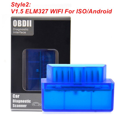 Για Android/IOS ELM327 V1.5 WIFI OBD2 Scanner ELM 327 V 1 5 wifi OBD 2 OBD2 Car Auto Diagnostic Tool ODB2 OBDII Code Reader