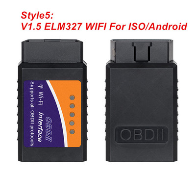 Για Android/IOS ELM327 V1.5 WIFI OBD2 Scanner ELM 327 V 1 5 wifi OBD 2 OBD2 Car Auto Diagnostic Tool ODB2 OBDII Code Reader