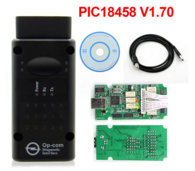2022 Opcom V1.70 firmware 1.95 1.99 op-com OBD2 CAN BUS protokollok támogatása az Opel autódiagnosztikai lapolvasó PIC18f458 Auto Tools számára